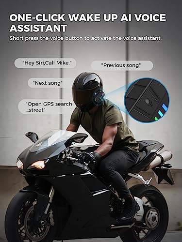Moman Motorcycle Helmet Speakers-1000mAh Strong Battery - Image 2