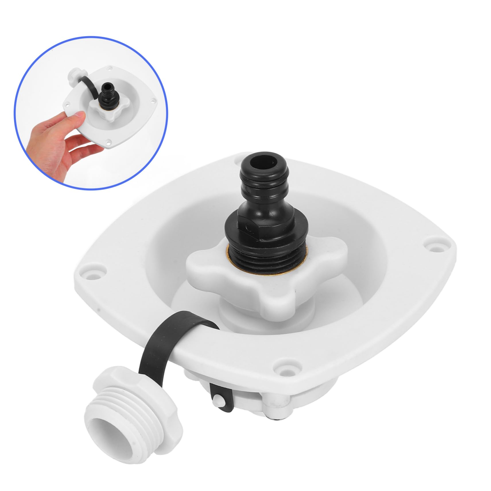 OUNONA 5piezas Tapón De Llenado De Agua Para Rv y Barco Accesorio Diseño Elegante Conexión Rápida Fácil Instalación Previene Filtraciones