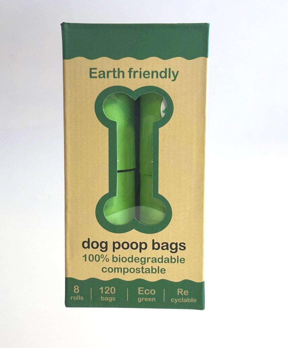 YAR Hundekotbeutel 360 Stück – 100% kompostierbar & biologisch abbaubar – Extra stark & auslaufsicher – 23x33cm – mit Minzduft – Recycelt & CO2-neutral – Grün – für alle Spender geeignet