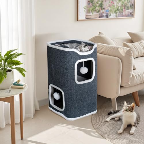 Torre plegable para gatos de interior tamaño M miniatura 4