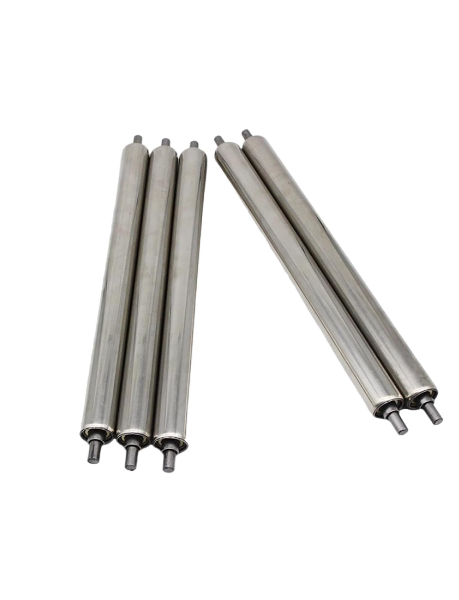 Genérico Rodillo de Acero Inoxidable, Rodillos transportadores de Eje de 8 mm, Ruedas for transportadores logísticos, Rodillos transportadores for almacén(2.5x60x64cm/1x23.6x25.2)