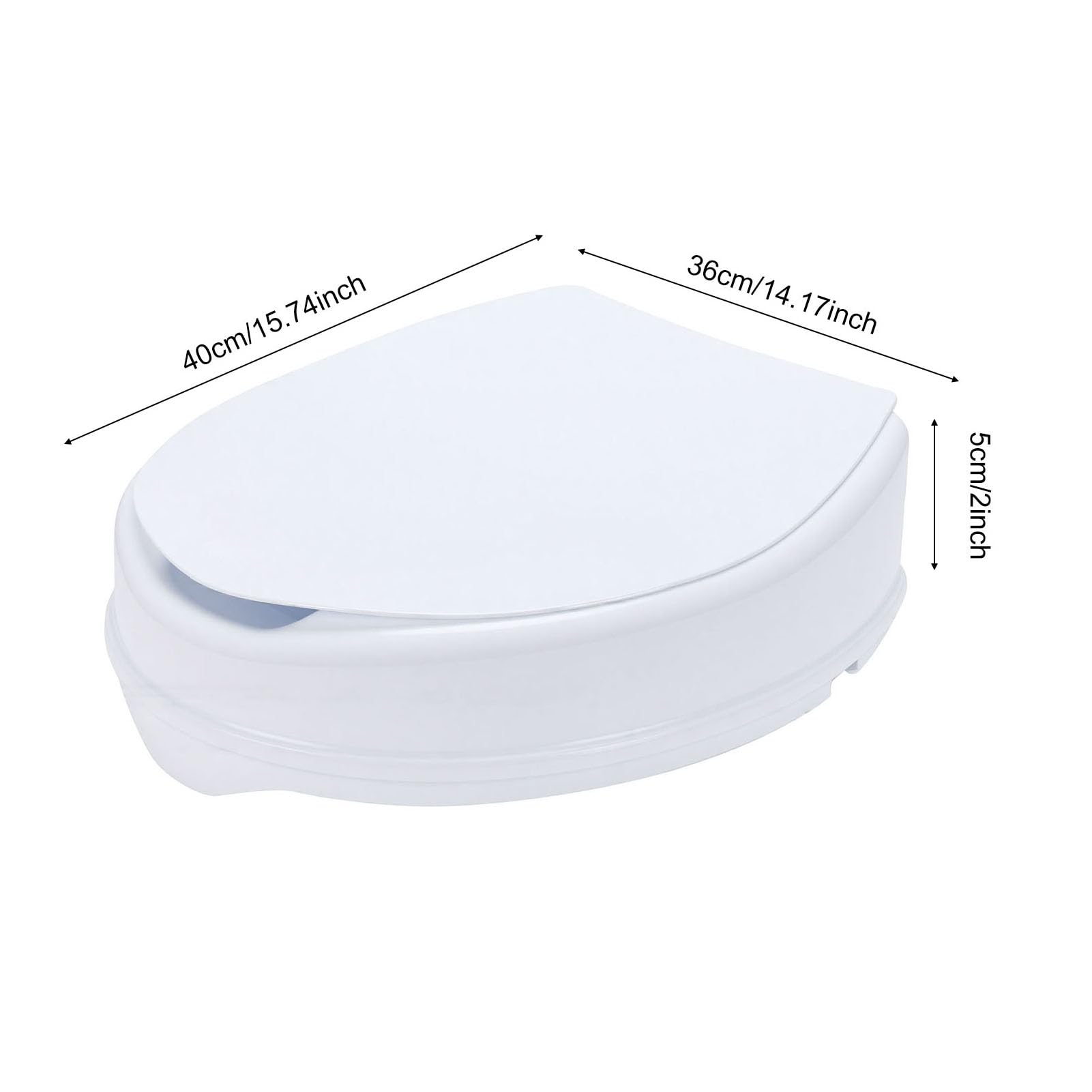 Matybobe Alzatore per WC con Sedile e Coperchio, Design Elevato per (6)