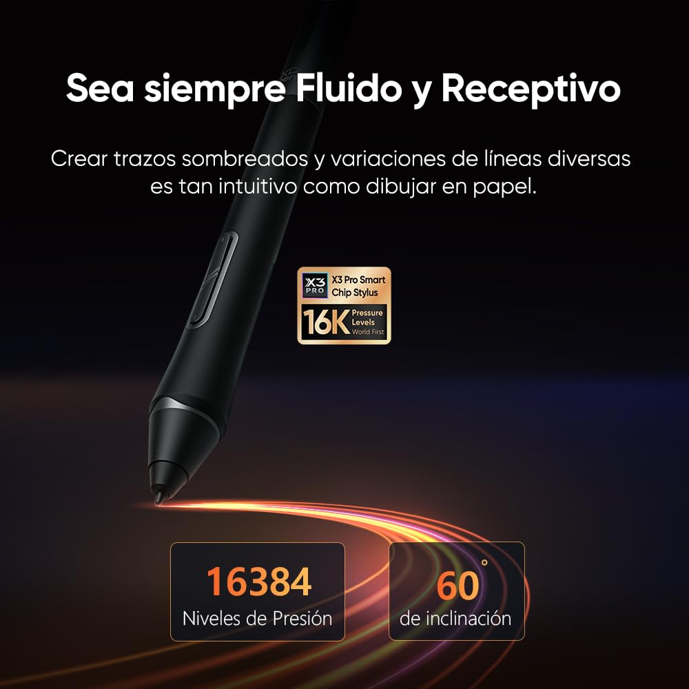 XPPen Artist Pro 22 Gen2 Tableta gráfica con Pantalla 2.5K con Mini Teclado | Tableta gráfica Dibujo Digital de 22 pulgadas con Lápiz de 16K Niveles, Soporte Incluido