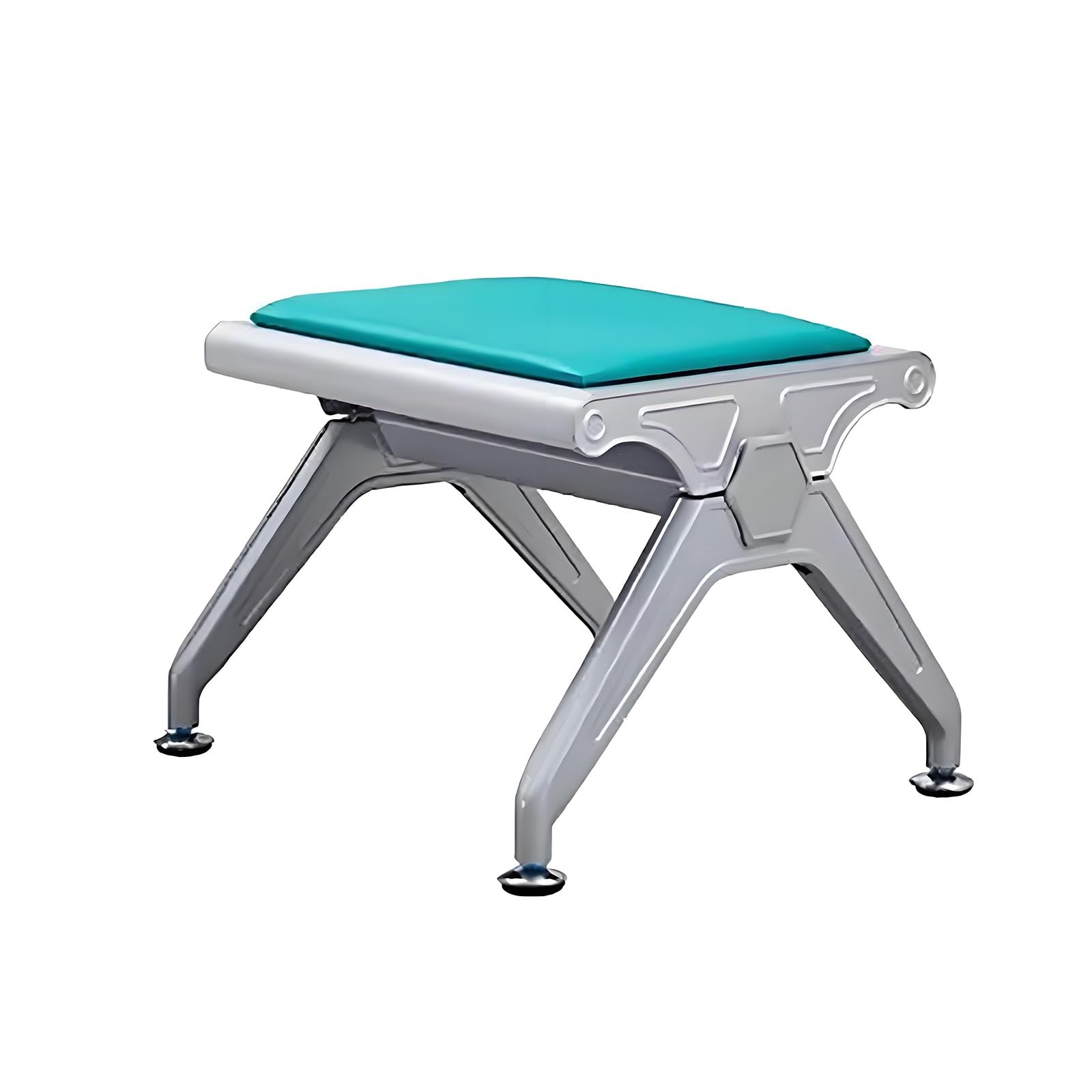 SGKOMN Reception Bench, PU Waiting Room Chair, Guest Chair for Hospital, Salon & Conference, Modern 16" Tall Seating, Durable & Stylish Visitor Furniture, Green-49 * 50 * 41cm/20 * 20 * 16in