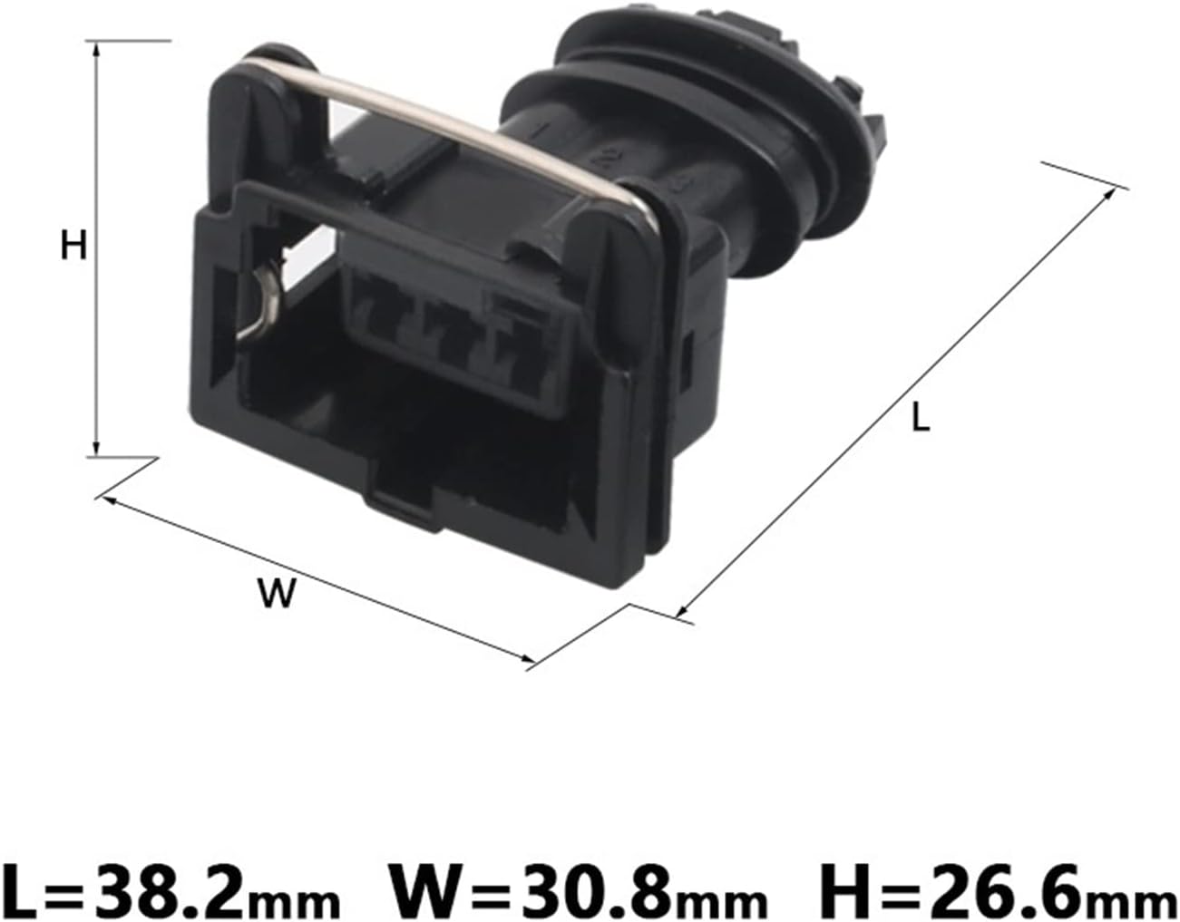 15/10/20 Sets 2 3 Pin TE 3.5mm Waterproof Connector 282189-1 Fit Compatible with Junior Power Timer Fuel Injector EV1 Ignition Coil and to/YO;TA (Color : 2p Female, Size : 1 Set)