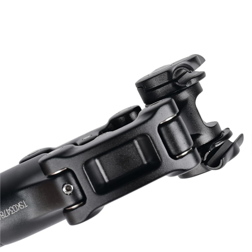 Shock - Tija para sillín de bicicleta, 350 mm x 27,2/30,9/31,6 mm, suspensión de bicicleta, tija de sillín de viaje, resistente a los golpes, tubo de tija de sillín de bicicleta de montaña de