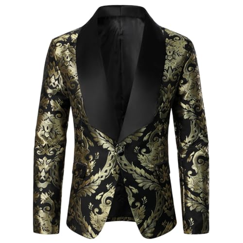 Men's Suit Texture Tuxedo Blazer Business Banquet Wedding Stage Performance Street Coat