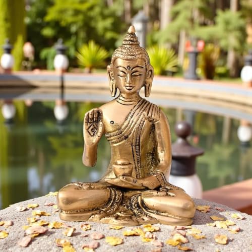 Estatua de Buda de Latón 4 Pulgadas miniatura 4