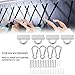 Tbest Yoga Hanging Hook Hammock Oval Buckle,Stainless Steel Suspended Ceiling Wall Mount Hanging Plate Fixed Hook Buckle for Hammock