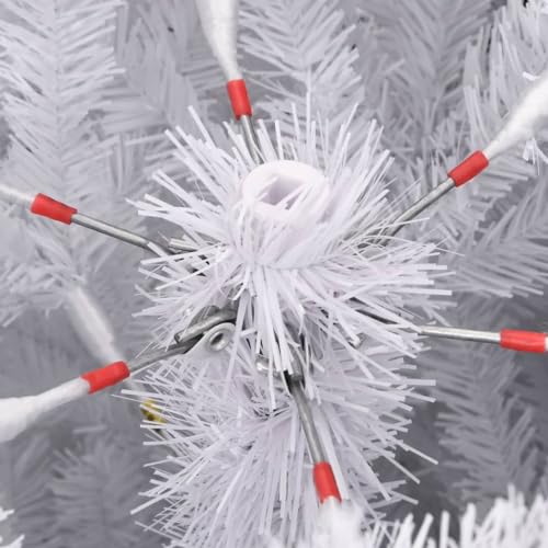 Árbol de Navidad artificial de 210 cm con bisagras que no pierde nieve 8