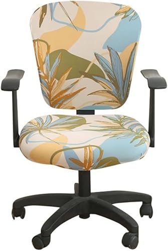 Jinzio - Funda para silla de oficina de computadora Funda protectora dividida y elástica de poliéster universal de para silla de oficina