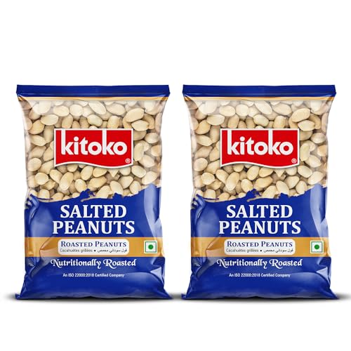 Image of Kitoko Roasted Salted Peanuts without Skin 200gm Pack of 2, Khari Sing
