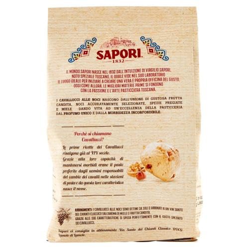 Sapori Cavallucci alle Noci Dolcetti con Frutta Candita, Noci, Spezie e Honey 300g