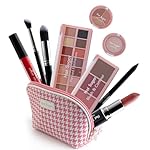 Hot Sugar All in One Makeup Kit, Makeup Set for Women, Girls Makeup Kit for Teens with Eyeshadow, Blush, Contour, Highlighter, Concealer, Lipstick, Lip Gloss, Eyeliner and Brush (Pink)