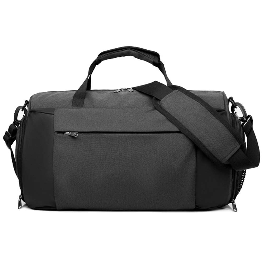 Tasche Persönlichkeit Sport-Sporttasche, Reisetasche mit Schuhfach für Männer und Frauen für Frauen und Männer Fitness (Farbe: Grau, Größe: 42 x 19 x 25 cm) (Schwarz 42 x 19 x 25 cm) (Blau 42 x 19 x