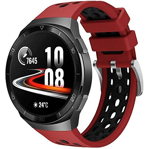 Songsier Strap Compatible with Huawei Watch GT2e, Sport Waterproof Soft Silicone Replacement Strap Bracelet Band Only for Huawei Watch GT2e Cover