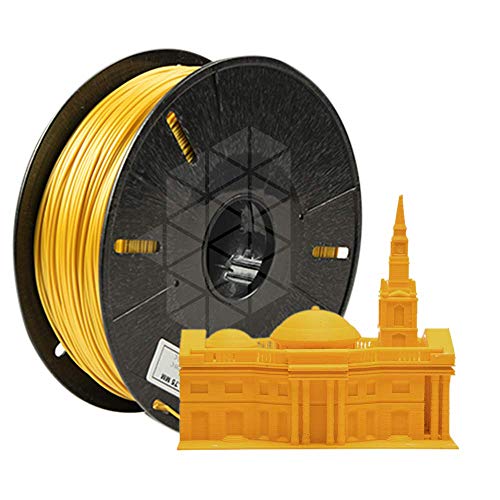 Image of Tesseract Premium PLA + 1.75mm 3D Printing Filament | Dimensional Accuracy + /- 0.03mm | Compatible with Most FDM Printers | 1 KG 3D Printer Filament - PLA Gold (Quantity 1)