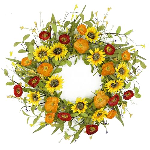 WreathDream Spring Summer Wreaths for Front Door...