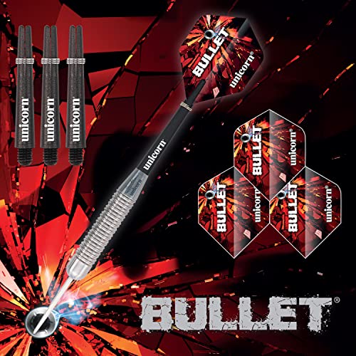 Unicorn Steel Tip Darts Set, Bullet Stainless Steel, 24 g - Image 2