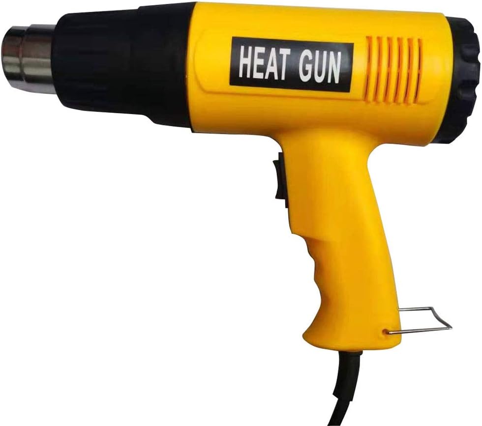Corded Electric Heat Gun And Hot Air 2 Modes Adjustable For Shrink Wrapping, Soldering, Paint Stripping, Tube Bending, Bbq(Charcoal Heating), Protection (1500W)