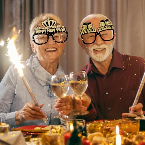 Happy New Year’s Eve Glasses 2026 - Pack Of 12 | New Year’s Eve Party Supplies 2026 | Happy New Year Glasses 2026, Happy New Year Decorations 2026 | New Year’s Glasses, New Year’s Eve Decorations - Image 5
