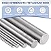 MECCANIXITY 4 Pcs Titanium Round Rod, 0.12