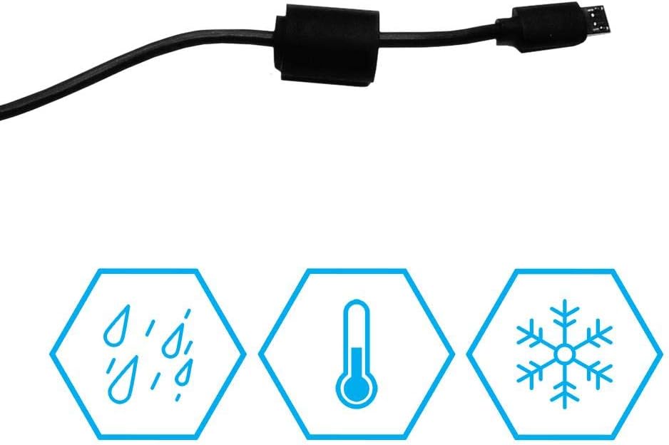 Lorex ACPWFBK1 Power Adapter for Wire-Free Cameras - Compatible with Models LWB4800, LWB4900, LWB5800, LWB6800 - Weatherproof, Easy Installation - Black