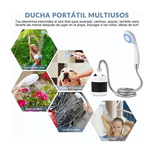 Ducha portátil para camping Gavigain, bomba eléctrica recargable para actividades al aire libre miniatura 5