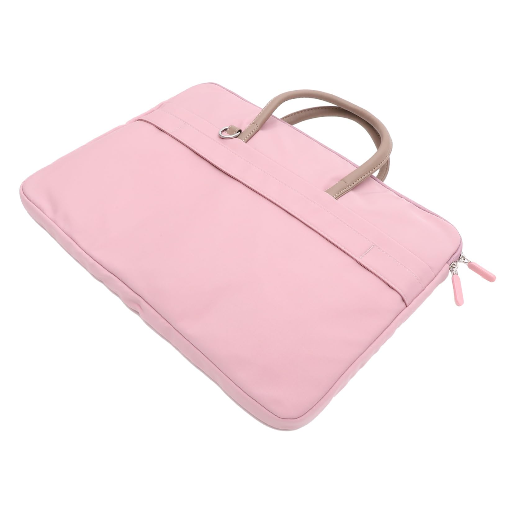 Sacoche d'ordinateur portable rose en polyester avec pochette de rangement pour notebook - 8