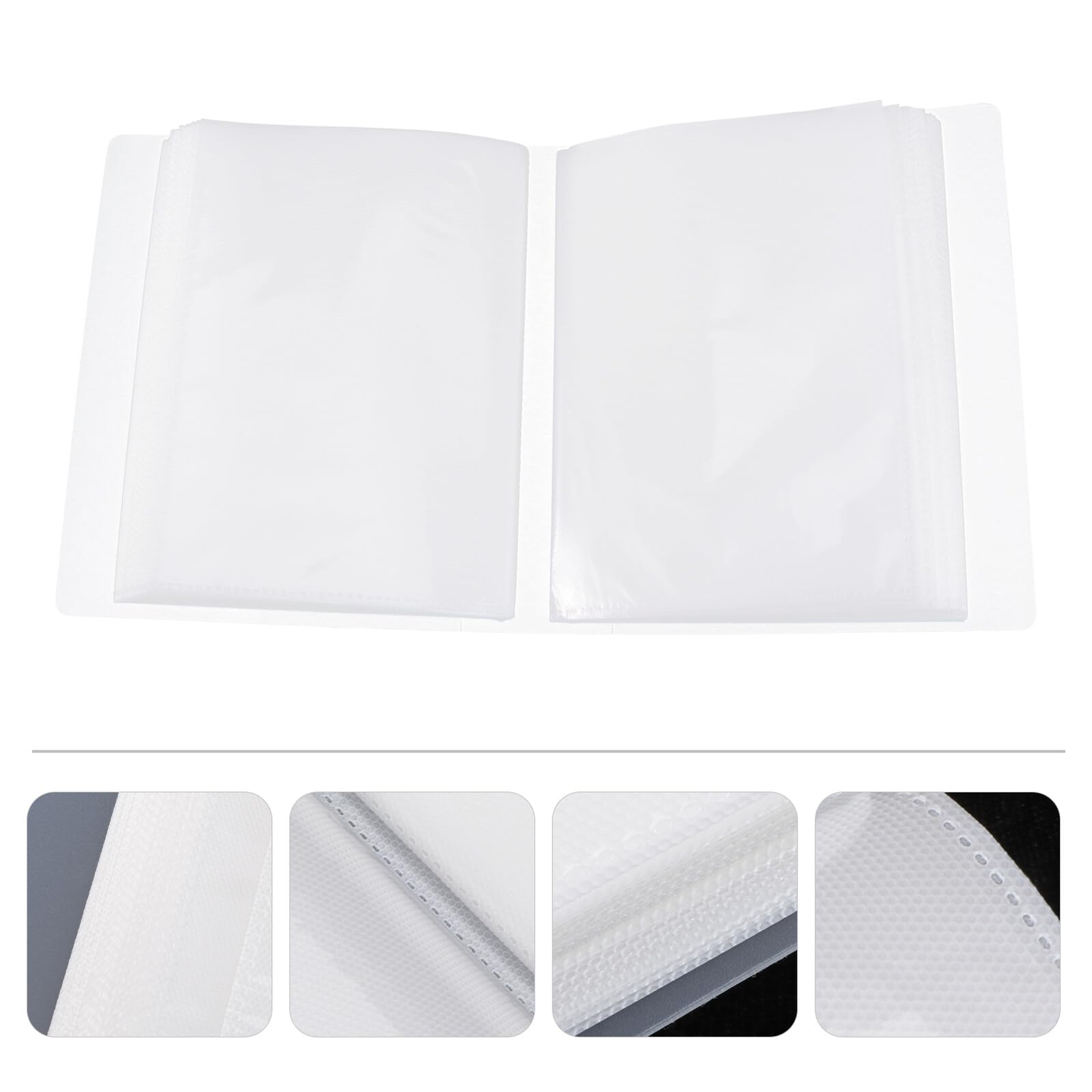 Álbum de Fotos de 2 Piezas Fundas de Pp Mate para 100 Fotos de 6 Pulgadas, Adecuado para Estudiantes y Eventos como Bodas