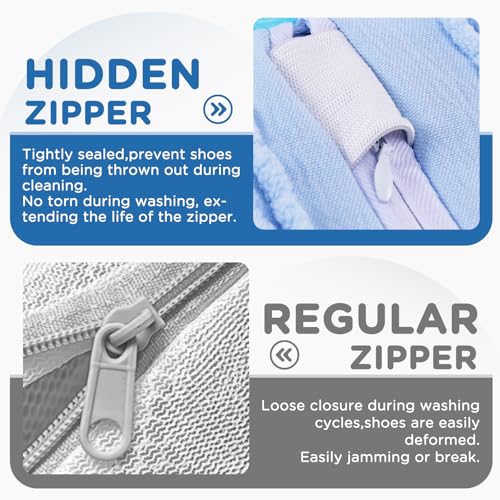 Bolsas de lavandería para tenis reutilizables con lavado protector azul 5