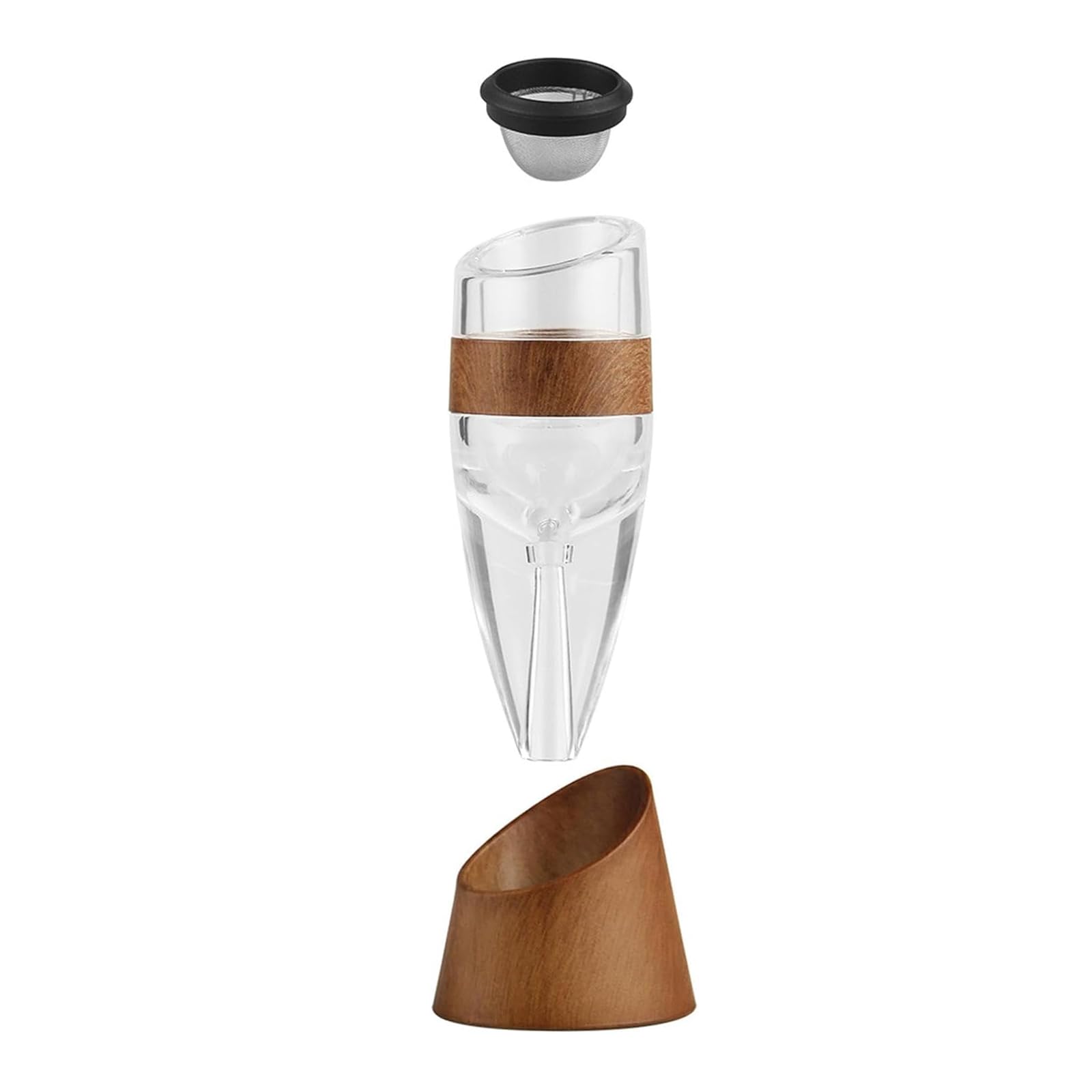 Decantador de Vino Tinto con Forma de Jarra, decantador de Vino Tinto con Copa Inclinada, decantador de Vino rápido, Jarra de Vino Decorativa para Festivales, Fiestas, Aniversarios.