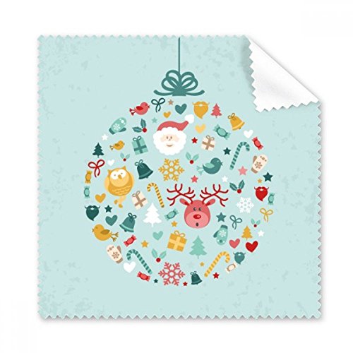 Nettoyeur écran téléphone Joyeux Noël : chiffonnette microfibre bureau et maison 5Pcs