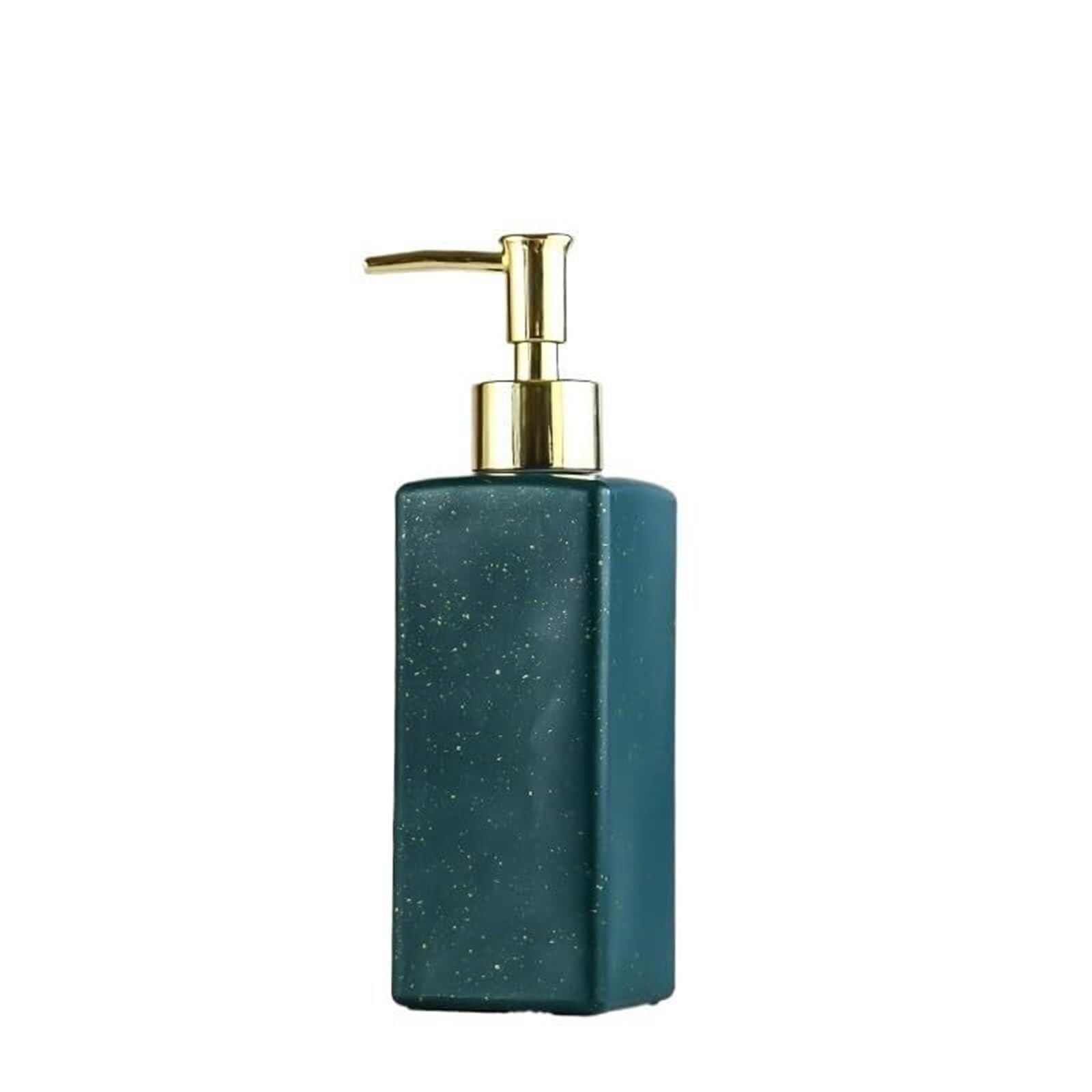 Hand Soap Dispensing Kitchen Push to Dispense Lotion Bottle Glass Empty Bathroom Dish for Bathroom(Green)