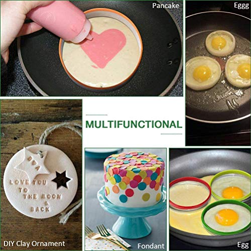 image for Luxerlife 12 PCS Round Cookie Biscuit Cutter Set, Stainless Steel Cook