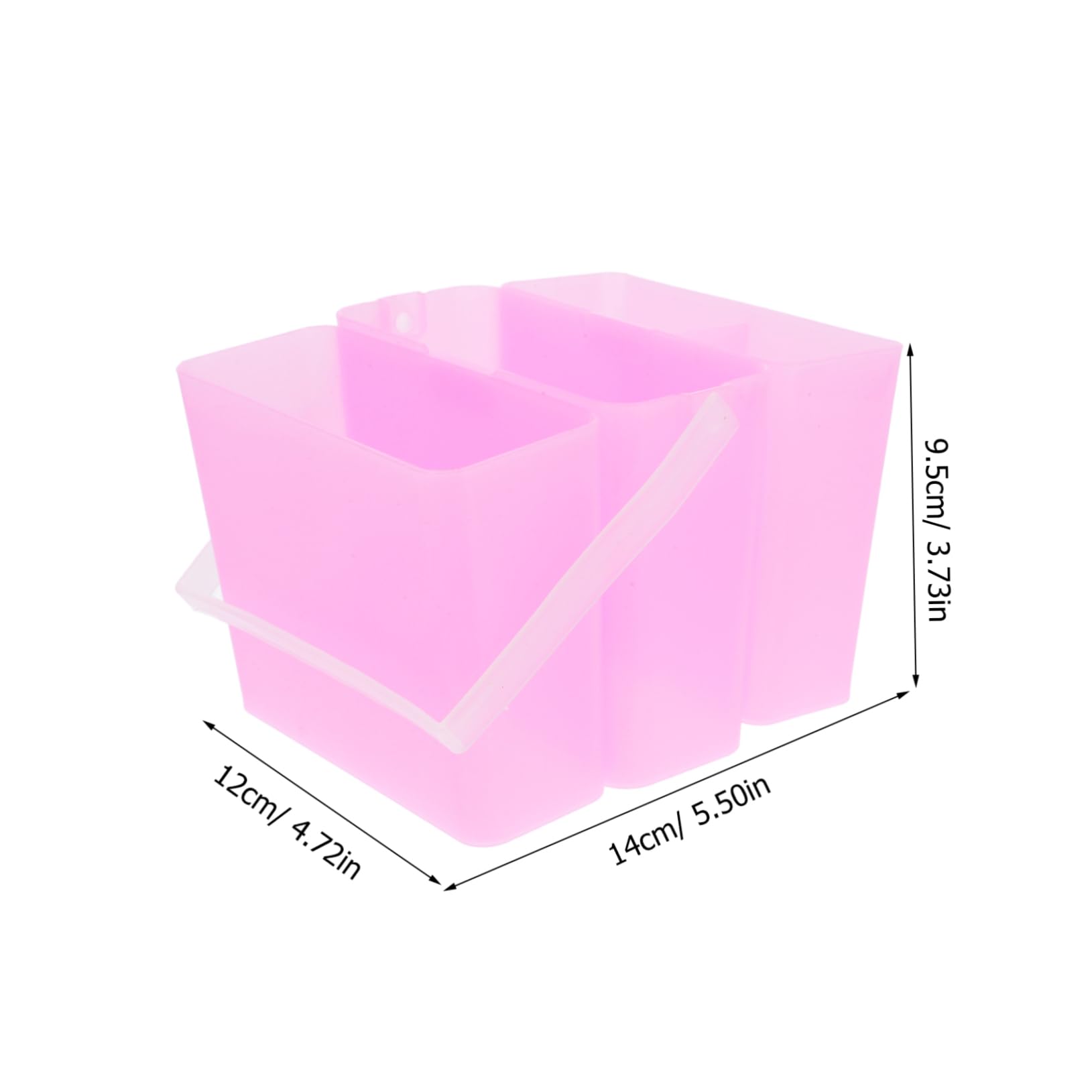 KONTONTY 3-in-1 Detachable Brush Washing Bucket Compact Art Paint Brush Basin Portable Bucket Organizer Versatile for Travel Artists