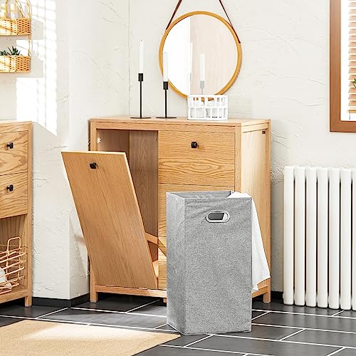 Wäschekorb mit Korb und 3 Schubladen, platzsparender Badezimmer-Aufbewahrungs-Organizer, modernes Design für Zuhause und Waschküche, B 80 x T 35 x H 90 cm
