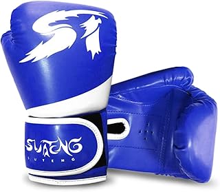 luvas de boxe,mewmewcat Luvas de boxe infantil Luvas de treino de boxe infantil Kick Boxing Juvenil Muay Thai Luvas de saco de boxe Equipamento de prática de boxe para saco de soco Saco de boxe almo