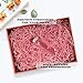 JIWINNER 4oz Pink Crinkle Paper Filler for Gift Wrapping, Ideal for Gift Boxes, Baskets, and Crafts