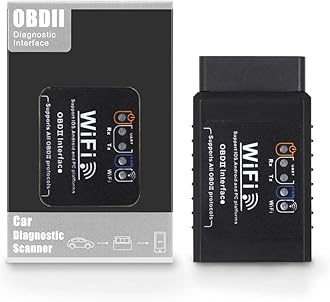 WiFi ELM327 OBD2 Adapter WiFi ELM 327 OBD2 Scanner for Android iOS iPhone OBDii Car Scanner Code Reader Connector Dongle OBD ELM327 OBD2 Scanner Diagnostic Tool Interface for Torque