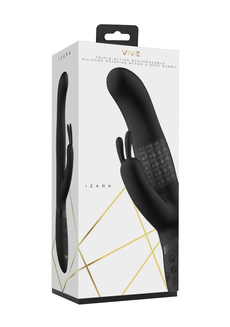 Shots VIVE - Izara Rotating Beads Rabbit - Black