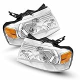 KAX LED Headlights Assembly Fit for 2004 2005 2006 2007 2008 F150, 2006 Mark LT Clear Headlight Lens