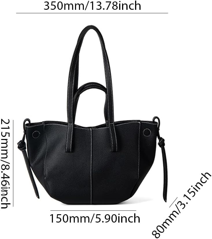 Bolso de cuero para mujer con cierre magnético miniatura 6