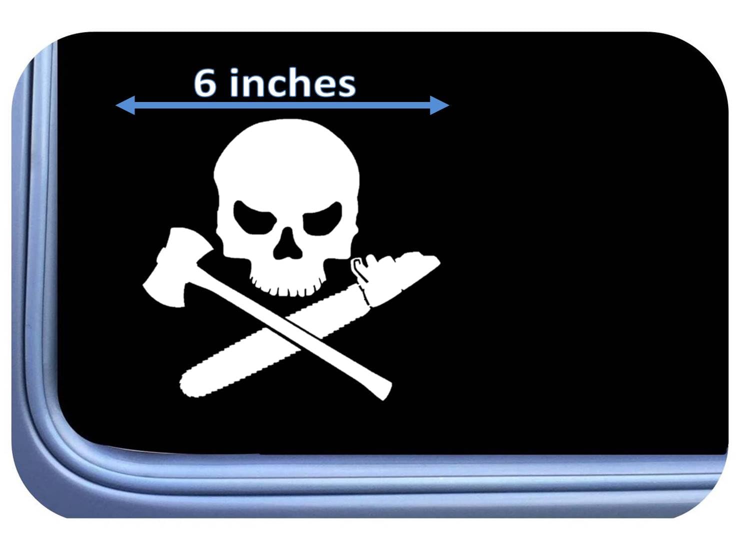 Amazon.com: Logger's Crossbones Decal 6