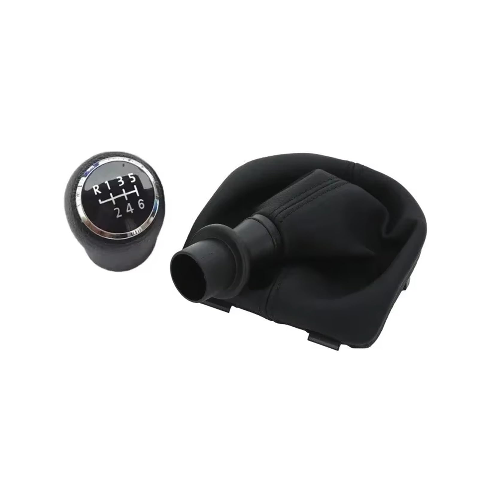 Qwqaab 6 Speed Manual Gear Knob For Vw For Transporter Multivan Caravelle T6 T7 2016-2020 Shifter Lever Case Manual Gear Shift Knob Pu Gaiter Boot(6 Speed)
