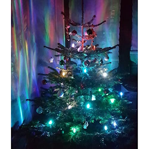 Trango 24-flammig LED-Christbaumkerzen 340146RGB Weihnachtskerzen RGB Farbwechsel – 24 LED-Kerzen mit Stecksystem Innenbereich – leuchtende Weihnachten