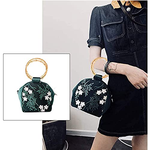 4 Pezzi Manico per Borsa in Legno e Bambù, Borsa