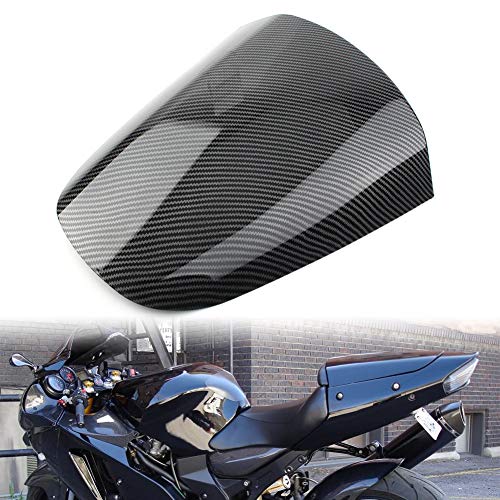 GZYF Motorcycle Rear Pillion Seat Cowl Fairing Cover Replacement for Kawasaki Ninja ZX12R 2000-2008, Carbon Fiber Look