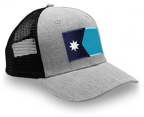 Image of International Tie State Hat for Men and Women, Adjustable Snapback Trucker Baseball Cap with Embroidered Patch