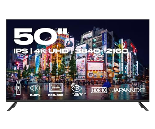JapanNext Monitor Grande Formato 50” IPS 4K UHD (3840x2160) |